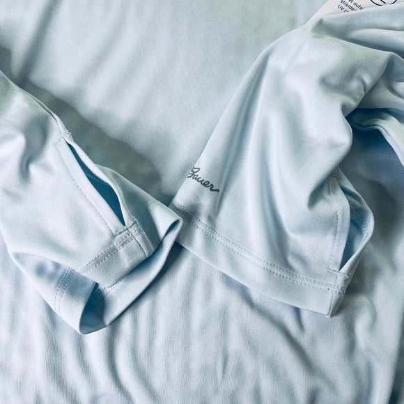 Eddie Bauer Quarter Zip Pullover in Country Air/Silvery White (L) New With Tags - Picture 7 of 11